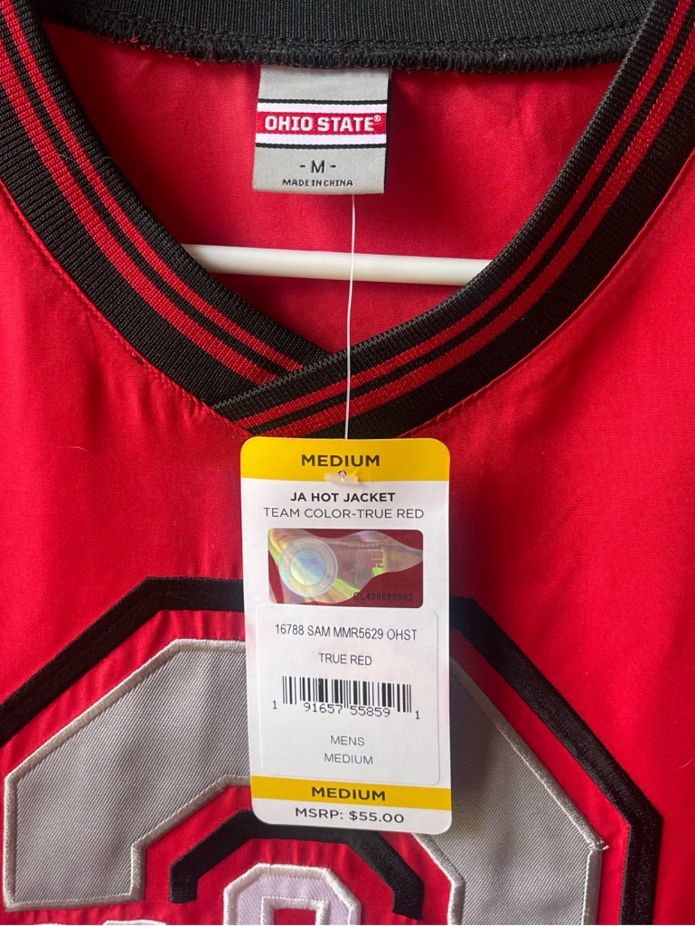 NWT Ohio State Red Wind Breaker - Picture 2 of 3